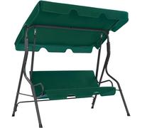 Balançoire de style hollywoodien, balançoire de jardin, structure de balançoire, support de balançoire, balançoire pour jardin, structure de balançoire, couleur verte, dimensions : 170 x 110 x 153 cm,