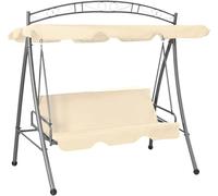 Balançoire hollywoodienne avec fonction lit et auvent, balançoire de jardin, structure de balançoire, balançoire pour jardin, structure de balançoire, couleur sable