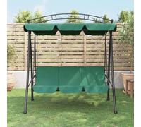 Balançoire hollywoodienne avec toit 198 cm tissu et acier balançoire banc