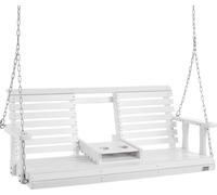 Balançoire hollywoodienne VEVOR en bois de cèdre, 1523x710x600mm, balançoire de terrasse pour la cour et le jardin, capacité de charge améliorée d'environ 400 kg, banc de chaise à bascule robuste avec