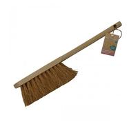 Balayette coco manche en bois pour intérieur et extérieur - manche long BRICOZOR
