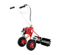 Balayeuse à essence 1,7 CV 43 cc Balai moteur 60 cm de large 2 temps refroidi par air pour jardin, pelouse et trottoir, nettoyage pour déneigement et élimination des feuilles