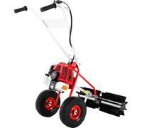 Balayeuse à essence - Balayeuse à rouleau à conducteur marchant - 43 cm³, 1,27 kW - 2 temps, refroidissement par air, 1 cylindre - Démarrage par cordon - Rouge