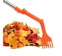 Balayeuse à feuilles de toiture - Poignée extensible - Lame rotative - Outil de nettoyage de drainage - Structure robuste - Équipement de cheminée de jardin pour