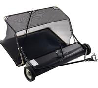 Balayeuse à gazon/balayeuse à feuilles - Remorque pour tracteur tondeuse - Largeur de balayage 132 cm - Sac de collecte 736 L - Hauteur de balayage réglable - Pour le jardin et la cour