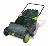Balayeuse à gazon - vidaXL - 103 L - Réglable - Facile à pousser