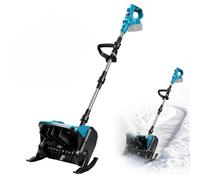 Balayeuse à neige sans fil pour batterie Makita 18 V, 18 000 tr/min, avec roues et patins coulissants, largeur de 30 cm, portée de lancement de 8 m (sans batterie)