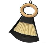Balayeuse et pelle à poussière pour combo avec bord en caoutchouc souple pour une étanchéité hermétique. Design profond en forme de U pour éviter les déversements. Finition noire (A)