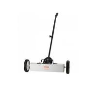 Balayeuse Magnétique 20,4 kg Balai Magnétique à Manche Télescopique 77-113 cm Outil de Ramassage à Aimant 745 mm avec Roues Collec
