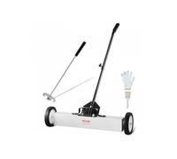 Balayeuse Magnétique 60 cm avec roues, capacité 22,6 kg, manche télescopique, atelier garage