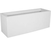 Balconnière EDA Graphit Up, 25 L, 59 x 19,5 x 22,8 cm, Intérieur/Extérieur, Décor Vagues, Blanc Cérusé