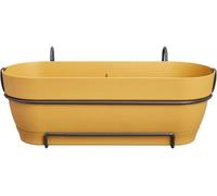 Balconnière Ovale Elho Vibia Campana Allin1, Plastique, Réservoir, 50,4 x 26 x 17,7 cm, Jaune Miel