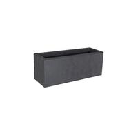 Balconnière rectangulaire Basalt Up 60 x 20 x 23 cm - 25 L - Gris anthracite -