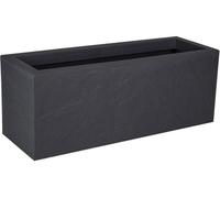 Balconnière Volcania Up EDA, 25 L, 59 x 19,5 x 22,8 cm, Gris Anthracite, Décor Pierre, Intérieur/Extérieur
