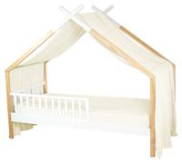 Baldaquin pour lit de bébé en gaze de coton Jeann - 420 x 130 cm - Écru | par SEVIRA KIDS
