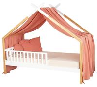 Baldaquin pour lit de bébé en gaze de coton Jeann - 420 x 130 cm - Terracotta | par SEVIRA KIDS
