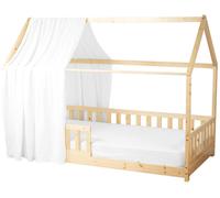 Baldaquin pour lit d'enfant en gaze de coton Jeann - 130 x 390 cm - Blanc | par SEVIRA KIDS