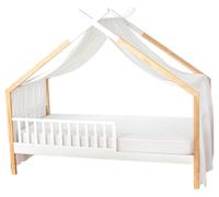 Baldaquin pour lit d'enfant en mousseline de coton - 420 x 130 cm - Blanc à pois ou | par SEVIRA KIDS