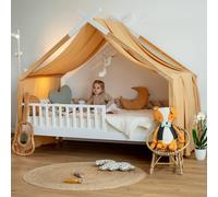 Baldaquin pour lit d'enfant en mousseline de coton - 420 x 130 cm - Chameau à pois ou | par SEVIRA KIDS