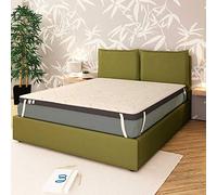 Baldiflex Emporio Topper Memory Foam Matelas simple 70 x 190 cm H 10 cm avec revêtement bambou