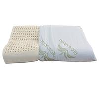 Baldiflex Oreiller en Latex Ergonomique Cervical,modéle Orthopédique, Housse Zippée en Aloe Vera.