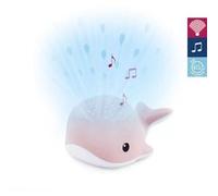 BALEINE ZAZU Projecteur lumineux et sonore rose Rose G