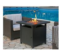 BALI OUTDOORS Brasero à Gaz, Chauffage Extérieur Jardin et Terrasse - Flamme Réelle - Chauffage Complémentaire - Foyer à Gaz avec Pierres de Lave