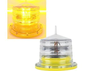 Balisage de sécurité marine solaire à LED, taux de conversion élevé, économie d'énergie, contrôle précis, adapté aux voies navigables, rivières, lacs, jaune