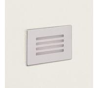 Balise Extérieure Led 3w Encastrable Au Mur Adam Argent