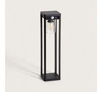 Balise Extérieure Sur Pied Solaire 2w 40cm Aluminium Avec Détecteur De Mouvement Devah Noir