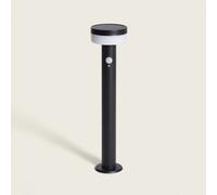 Balise Extérieure sur Pied Solaire LED 50cm Aluminium Ashier Argent