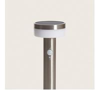 Balise Extérieure sur Pied Solaire LED 50cm Aluminium Ashier Argent