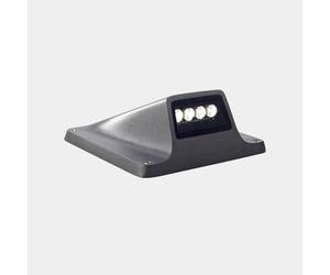 Balise IP66-IP67 Rexel, 4 LED, lumière LED blanc chaud - 3000K, interrupteur ON-OFF, couleur gris urbain, 412 lumens
