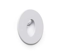 Balise LED Encastrable Murale Rond Aluminium Adam 3000K Blanc Blanc chaud