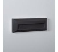 Balise Led Extérieure 2w En Saillie Au Mur Rectangulaire Élide Noire Blanc Neutre 4000k