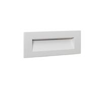LEDKIA LIGHTING Balise LED Extérieure 7W Encastrable au Mur Rectangulaire en Aluminium Groult Blanche 2700K Blanc chaud
