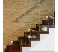 Balise LED saillie Carré 2W 220V 55° Blanche IP65 pour Escalier - Blanc Chaud 2300K - 3500K