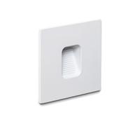 LEDKIA LIGHTING Balise Murale Extérieure LED 2W Encastrable Aluminium Carrée Blanche Olite 4000K Blanc neutre
