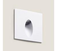 Balise Murale Extérieure Led 3w Encastrable Aluminium Carrée Adam 2700k Noir Blanc Chaud