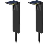 Balise Solaire à Planter LED, Lot de 2, Blanc Froid, LUMISKY OSTRY, H41 cm