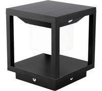 Balise Solaire Design Noire 2W IP65 Avec Détecteur de Mouvement - Blanc Chaud 2300K - 3500K