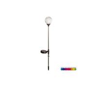Balise Solaire en Verre 52cm Argent