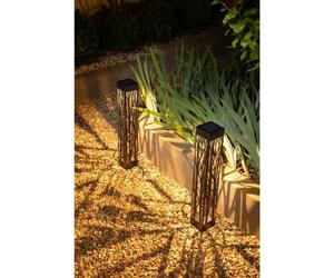 Balise Solaire GALIX G4465, 20 Lumens, H70cm, Blanc Chaud, A Visser ou A Planter, Batterie 1800mAh
