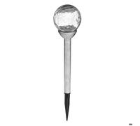 Atmosphera – Balise solaire Siva – inox et verre – argent – H36 cm