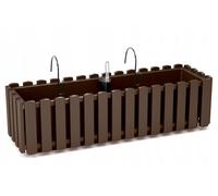 Prosperplast Jardinière de balcon Boardee 58x18x16 cm – Brun