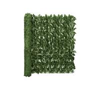 vidaXL Écran de balcon avec feuilles vert foncé 400x100 cm