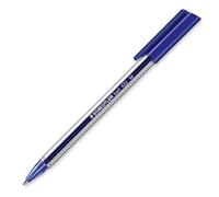 Ball 432 - Stylo-Bille Triangulaire Pointe Moyenne Bleue - Lot de 10