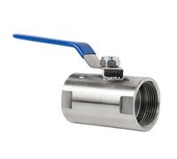 Ball Valve Robinet à tournant sphérique de Type large en acier inoxydable 1/4 u201d 3/8 "3/4" 1 "1-1/4" 1-1/2 "2" interrupteur vanne tuyau d'eau robinet fileté DN8-DN50 pièces(0.5 Inch)