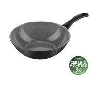 BALLARINI Bari Wok, 28 cm, Aluminium, Revêtement antiadhésif en céramique