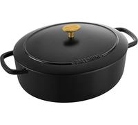 Ballarini Bellamonte Cocotte 29 cm, Ovale, Noir, Fonte